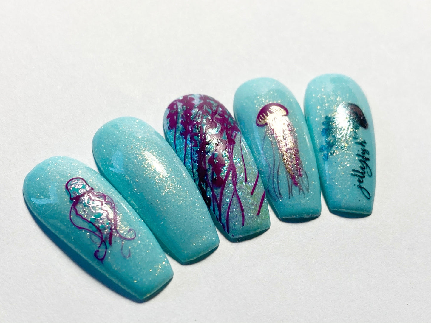 Blooming Sea (CjS-199) Steel Stamping Plate 8 x 8 Clear Jelly Stamper