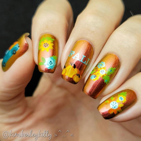 Talias Pumpkin Patch (CjS LC-57) Steel Stamping Plate 14 x 9 Clear Jelly Stamper