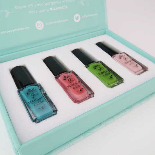 Stamping Polish Kit - Summer (4 Colors) Polish Kits Clear Jelly Stamper