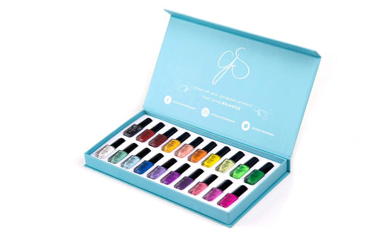Stamping Polish Kit - Layering - (20 Colors) Polish Kits Clear Jelly Stamper