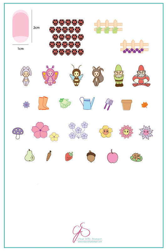 Gnome Place Like Home - (CjSLC-17) - Steel Stamping Plate 14 x 9 Clear Jelly Stamper