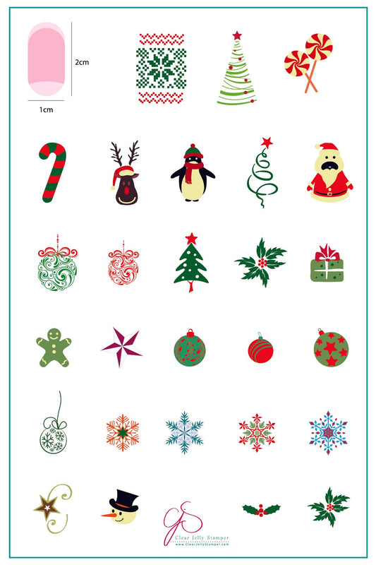 Better Not Pout CjS C-17 (Steel Nail Art Stamping Plate) 14 x 9 Clear Jelly Stamper Plate