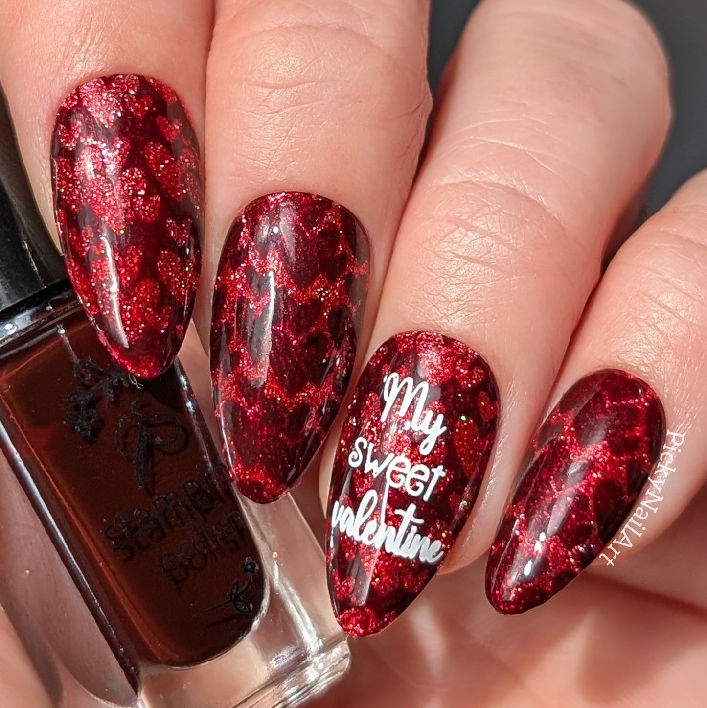 Heart to Heart (CjSV-60) Etched Nail Art Stamping Plate