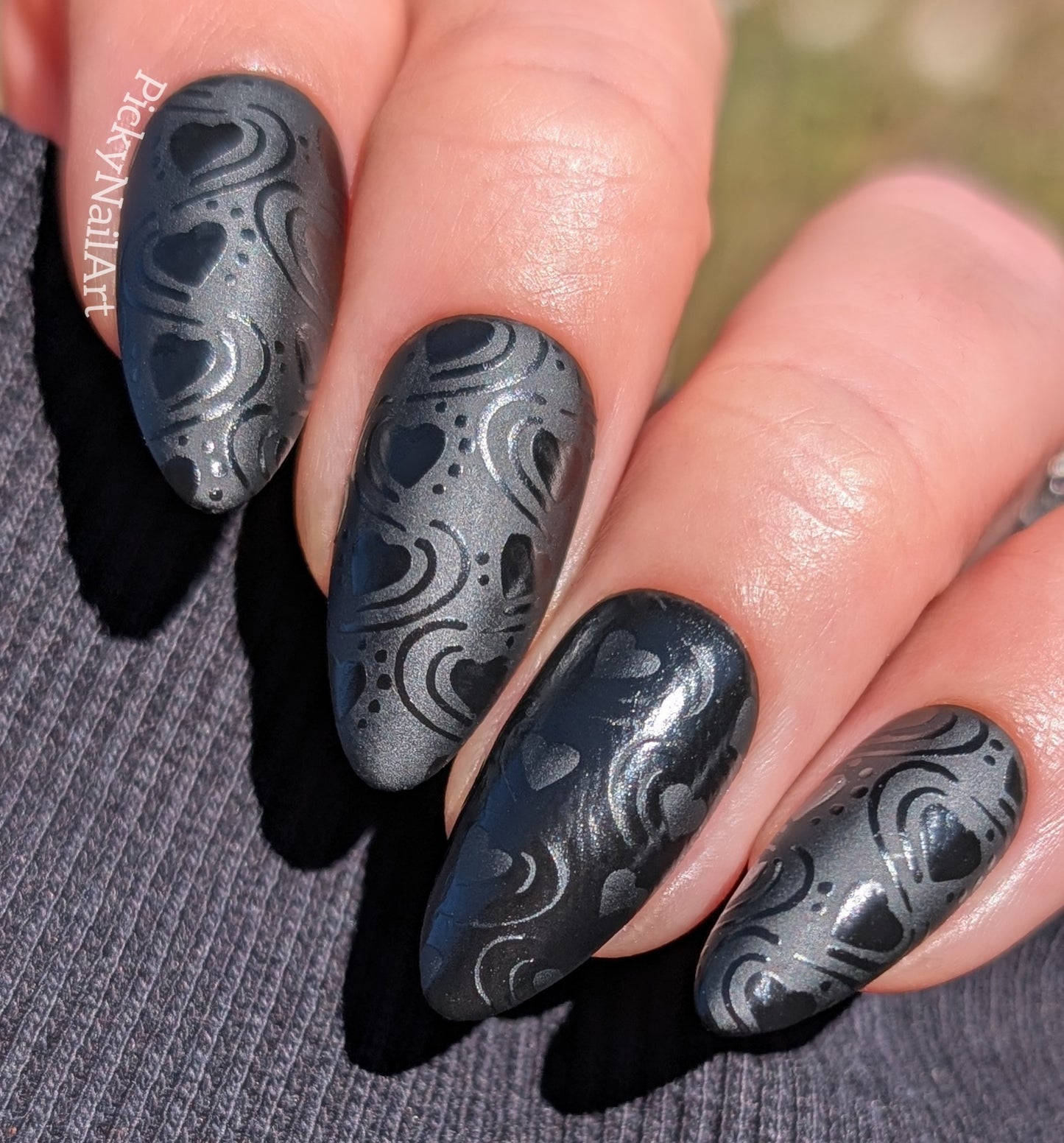 Heart to Heart (CjSV-60) Etched Nail Art Stamping Plate