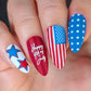 Stars, Stripes & Snacks (CjSH-139) Etched Nail Art Stamping Plate