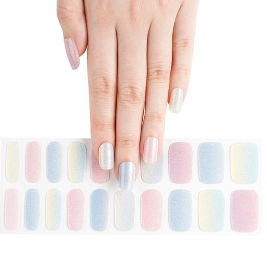 Clear Jelly Stamper Gel-ly Wraps - Pale Multi-Color Shimmer (212)