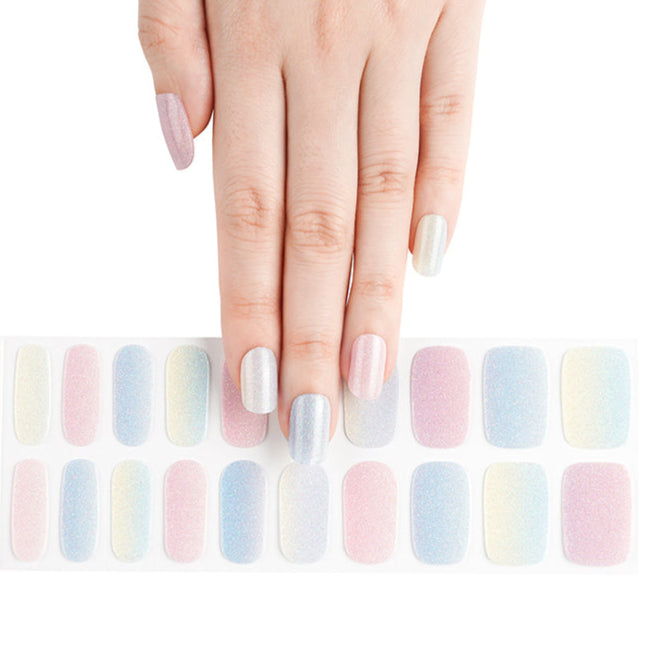 Clear Jelly Stamper Gel-ly Wraps - Pale Multi-Color Shimmer (212)
