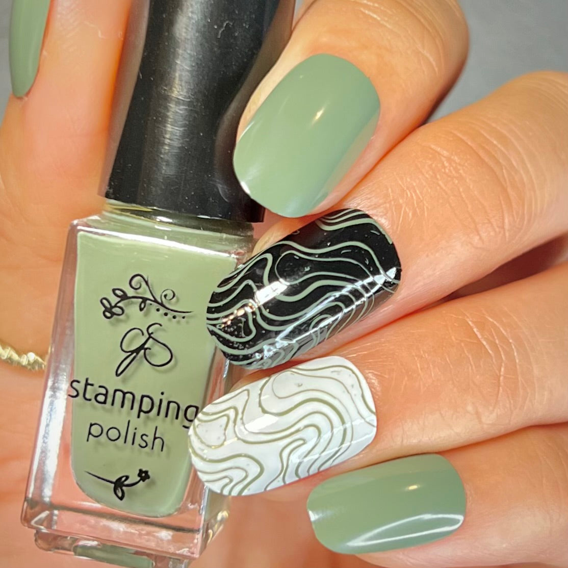 #213 Swamped!  - Nail Stamping Color (5 Free Formula)