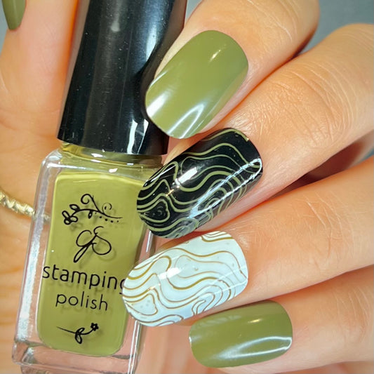 #214 Camo  - Nail Stamping Color (5 Free Formula)