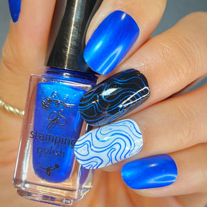 #32 Blue Right on By - Nail Stamping Color (5 Free Formula)