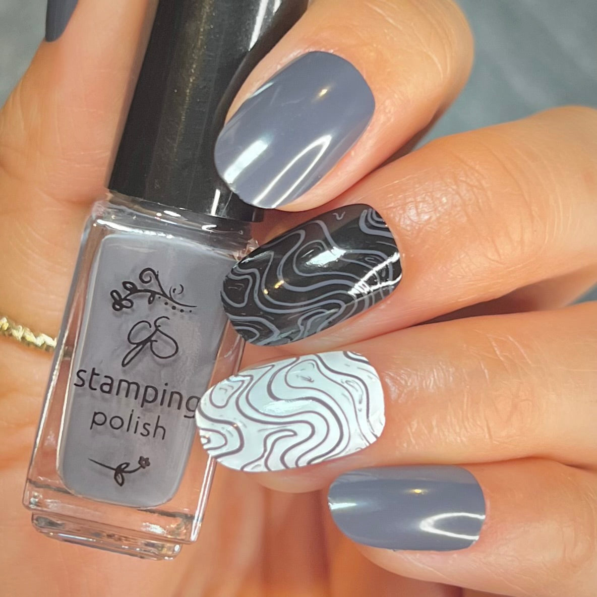 #42 Slate Grey - Nail Stamping Color (5 Free Formula)