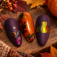 Golden Season (CjS-423) Etched Nail Art Stamping Plate