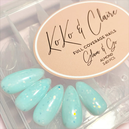 Glam & Go Full Coverage Nails - Almond ** New Pre-Etched