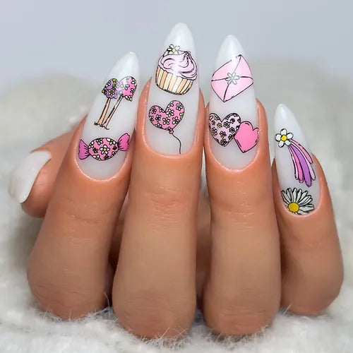Groovy Daisy (BS-05) Steel Nail Art Stamping Plate