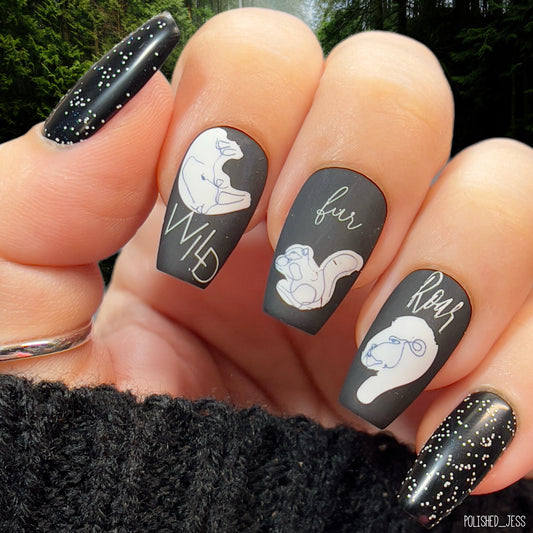 Mod Life Series - Wildlife (CjS-139) Steel Layered Nail Art Stamping Plate
