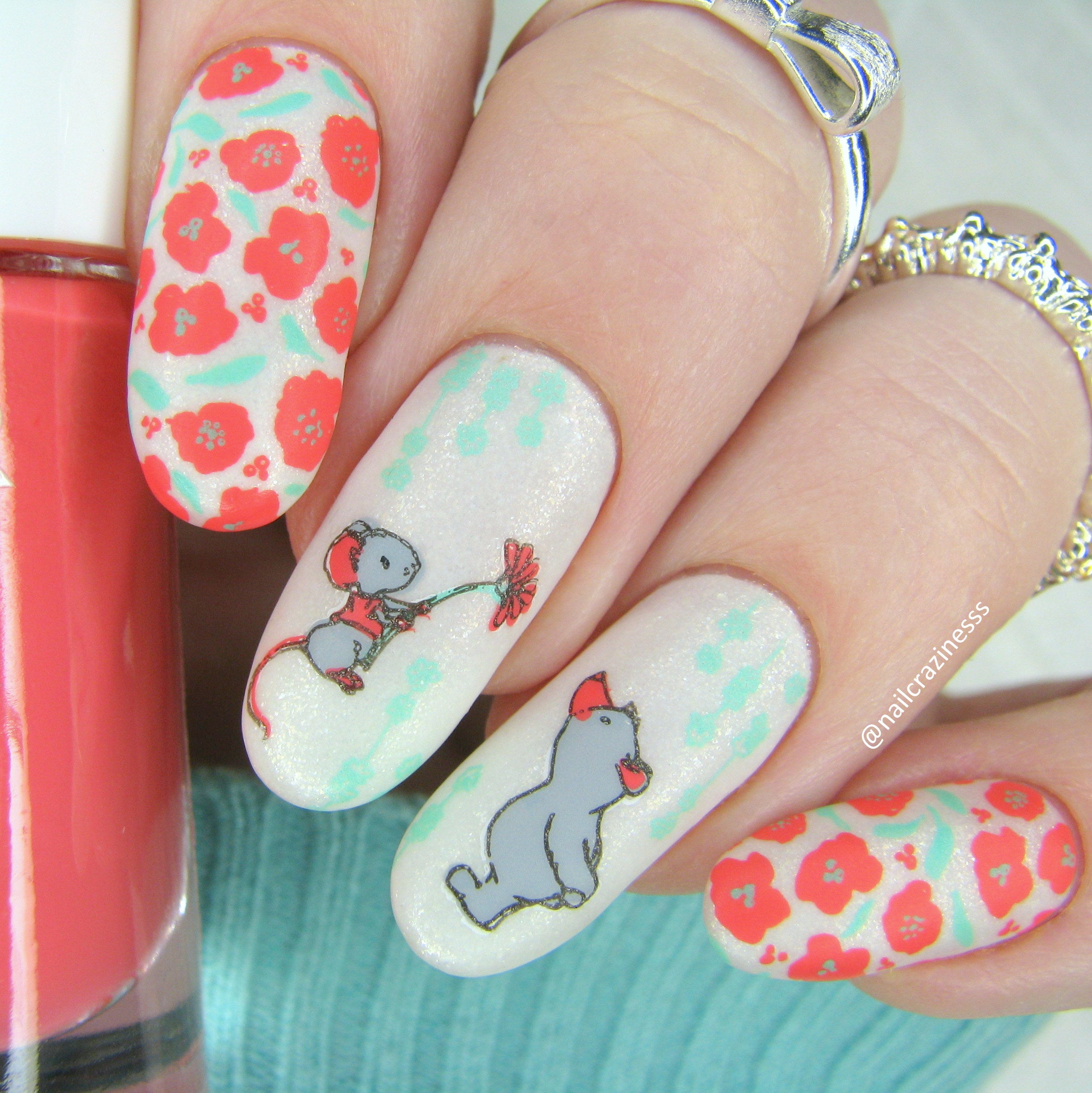 Spring is in the Air (CjS-95) Steel Layered Nail Art Stamping Plate