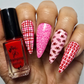 Hugs & Kisses (CjSV-58) Etched Nail Art Stamping Plate