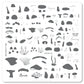 Fabulous Funghi (CjS-124) Etched Nail Art Stamping Plate