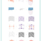 French Mani Mini (CjS-246) Etched Nail Art Stamping Plate
