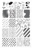 Abstract One (CjS-309) Steel Nail Art Layered Stamping Plate