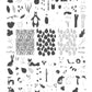 layered-nail-art-stamping-plate-showing-designs-of-leaves-woodland-creatures-foxes-owls-mushrooms-and-words-for-nail-art