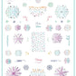 layered-nail-art-stamping-plate-inspo-card-showing-colorful-designs-of-snowflakes-and-words-for-nail-art