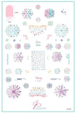 Frosty Flurries (CjS-326) Steel Nail Art Layered Stamping Plate