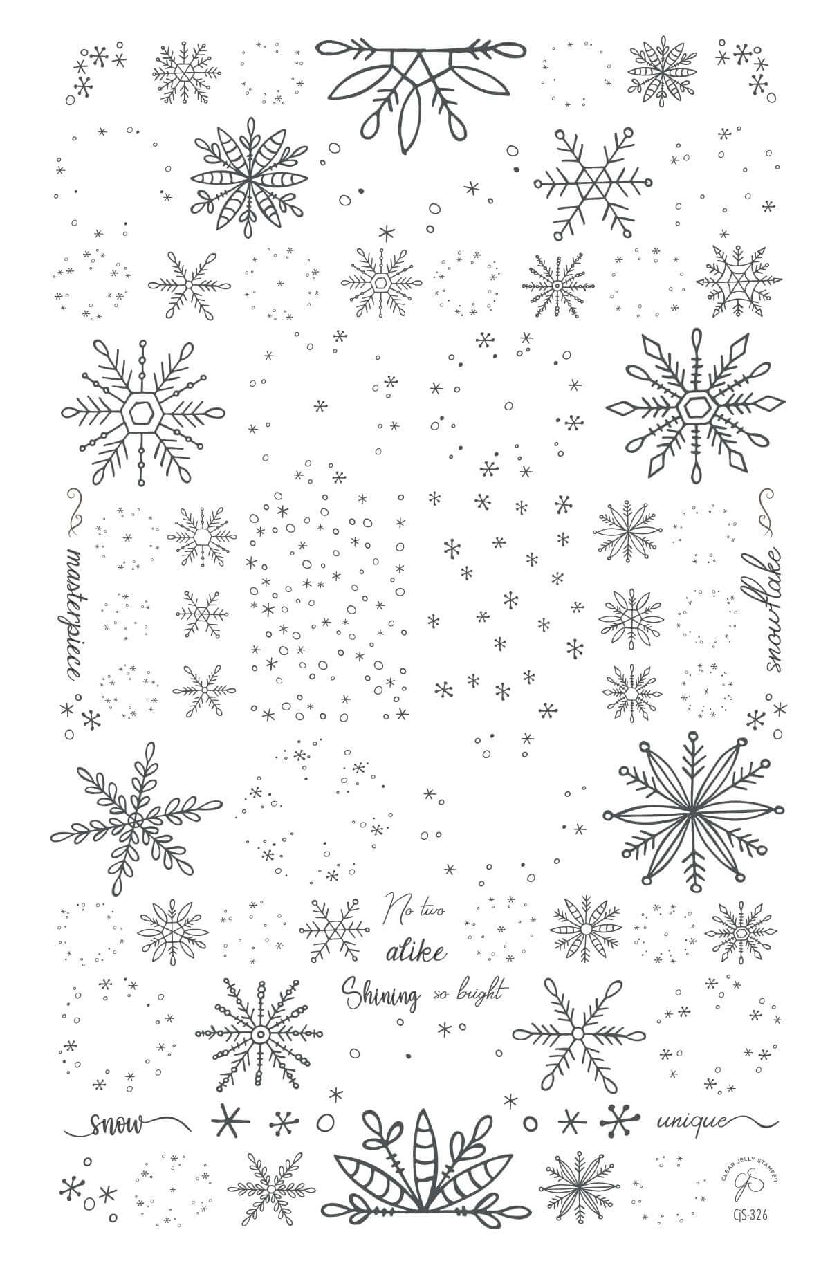 layered-nail-art-stamping-plate-showing-designs-of-snowflakes-and-words-for-nail-art