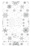 Frosty Flurries (CjS-326) Steel Nail Art Layered Stamping Plate