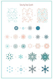 Frozen lace (CjS-327) Steel Nail Art Layered Stamping Plate