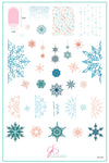 Frozen lace (CjS-327) Steel Nail Art Layered Stamping Plate