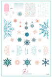 Frozen lace (CjS-327) Steel Nail Art Layered Stamping Plate