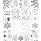 layered-nail-art-stamping-plate-showing-designs-of-snowflakes-with-different-sizes-and-patterns