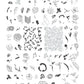 layered-nail-art-stamping-with-modern-abstract-designs-of-roses-flowers-palm-leaves-and-faces