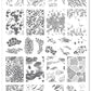 layered-nail-art-stamping-plate-with-animal-print-designs-of-cheetah-zebra-giraffe-and-words-for-nail-art