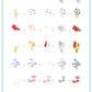 layered-nail-art-stamping-plate-how-to-card-with-colorful-flowers-tulips-daisies-roses-butterflies-dragonfly-and-words-for-nail-art