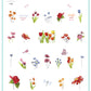 layered-nail-art-stamping-plate-inspo-card-with-colorful-flowers-tulips-daisies-roses-butterflies-dragonfly-and-words-for-nail-art