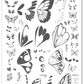 layered-nail-art-stamping-plate-with-colorful-butterfly-and-butterfly-wing-designs-and-words-for-nail-art