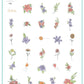 layered-nail-art-stamping-plate-inspo-card-with-colorful-flowers-roses-lillies-daisies-butterflies-and-words-for-nail-art