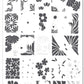 layered-nail-art-stamping-plate-with-designs-of-full-coverage-abstract-floral-prints-sunbeams-and-leaves