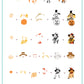 layered-nail-art-stamping-plate-how-to-card-with-colorful-designs-of-scarecrows-and-pumpkins