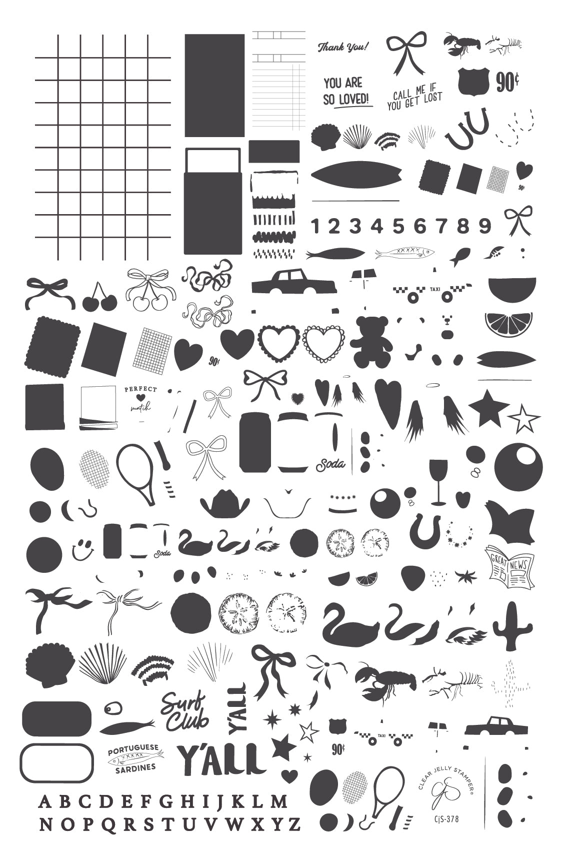 Call Me If You Get Lost (CjS-378) Steel Nail Art Layered Stamping Plate