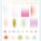 Confetti Chic (CjS-393) Etched Nail Art Stamping Plate