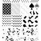 Joker's Wild (CjS-404) Etched Nail Art Stamping Plate