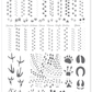 Paw-Sibilities (CjS-406) Etched Nail Art Stamping Plate