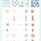 Salty Air & Sea Flair (CjS-414) Etched Nail Art Stamping Plate