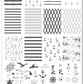 Salty Air & Sea Flair (CjS-414) Etched Nail Art Stamping Plate