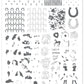 Cool Cowgirl (CjS-415) Etched Nail Art Stamping Plate