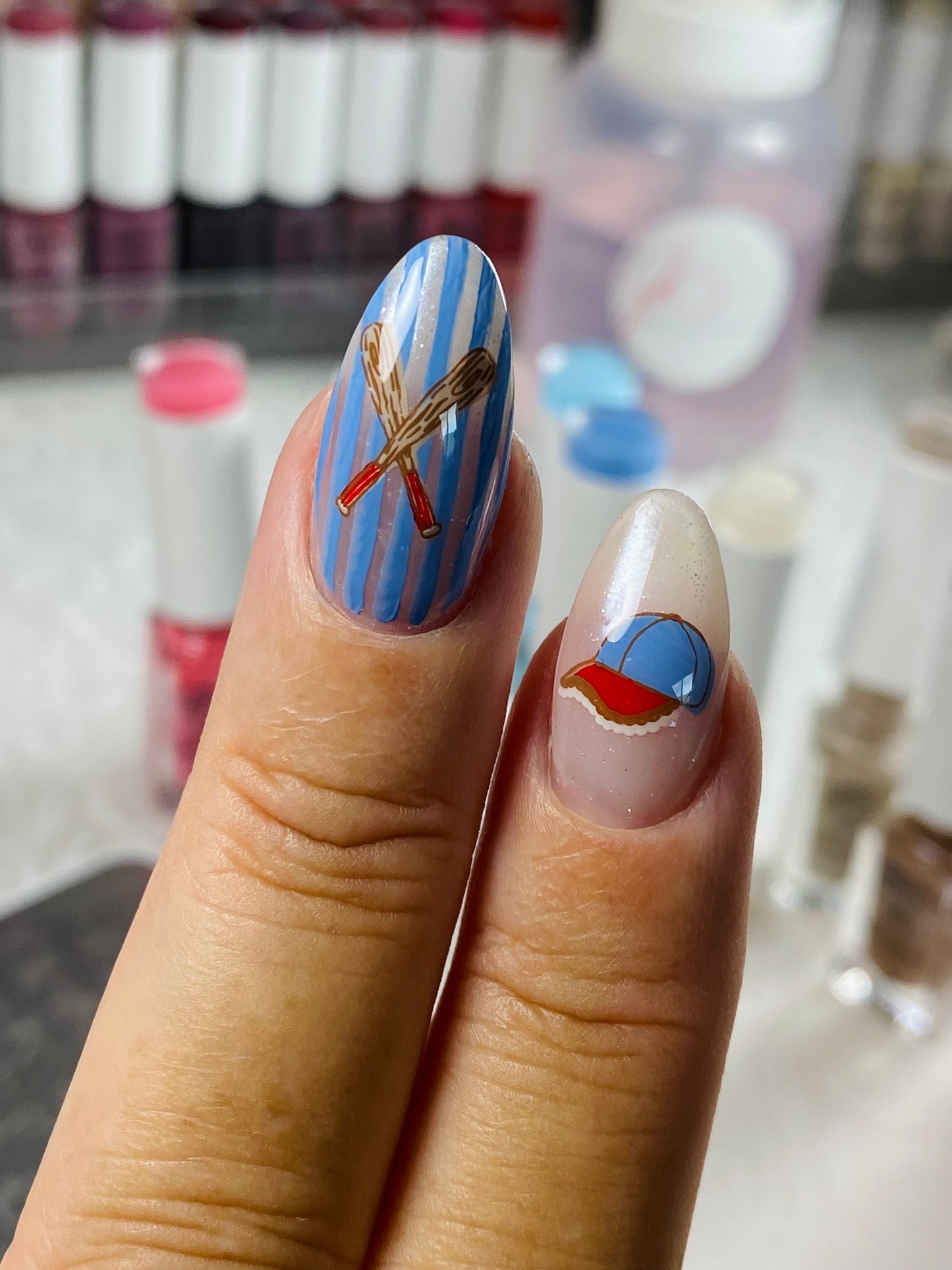 Cherry Picked For The Game (CjS-416) Etched Nail Art Stamping Plate