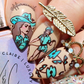 Cool Cowgirl (CjS-415) Etched Nail Art Stamping Plate